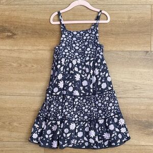 Cat & Jack Floral Kids Dress - Navy and Lavender